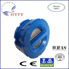 Outdoor practical resilient seat wafer dual plate check valve